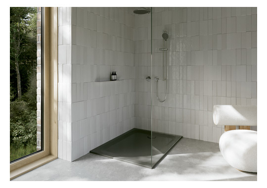 Duschwanne BetteUltra 1260 120x90x3,5cm, Glasur, Mini-Wannenträger, hazel