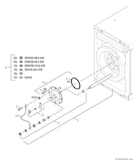 BOSCH Warmwasserspeicher WST 160-2 HRC, 160 l, liegend, eckig, weiß