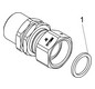 Schlösser Wasserzähler-Anschlussverschraubung 2205 1" Qn 2,5, Eingang, Messing