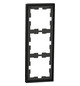 Rahmen 3f anth glz D-Life Kst f.GEB-K Unterputzmontage Thermopl
