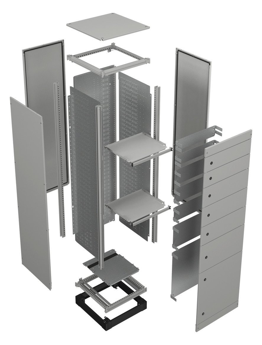 Profil 2000x45x45mm Metall gr RAL7035