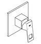 GROHE Fertigmontageset Eurocube Joy UP-Brause-Einhebelmischer, chrom