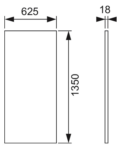 TECE Paneelplatte TECEprofil zur Beplankung von Tragwerk und Module