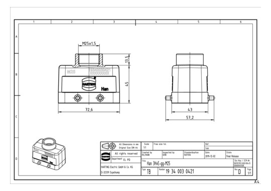 HART Han 3HvE-gg-M25         19340030421 