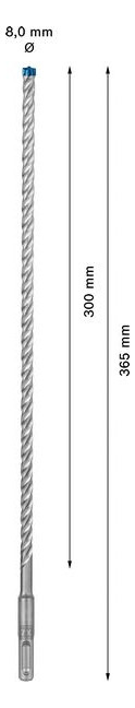 Bild Hammerbohrer EXPERT 8x300x365mm Bosch VE à 1 Stück SDS plus-7X-2