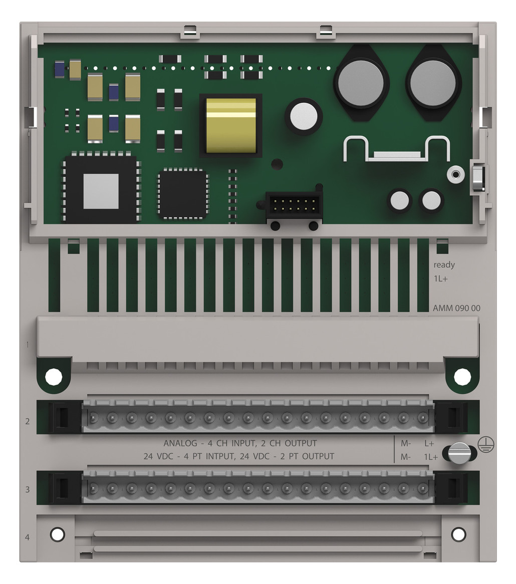 Analog/digital I/O-Modul DC 24V 6Eing/analog 4Ausg/analog 4Eing/digi