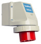 CEE-Aufbaugerätestecker 5p 16A 16A IP67 400V/rt 6h Schraubkl abgew Kst
