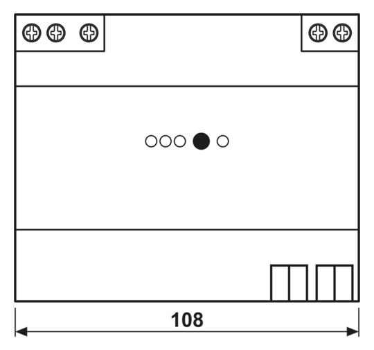 Spannungsversorgung KNX REG 6TE 1280mA Busspannung pufferbar m.LED-Anz