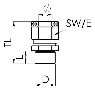 WISKA Verschraubung M50     EMSKVZ-L 50 