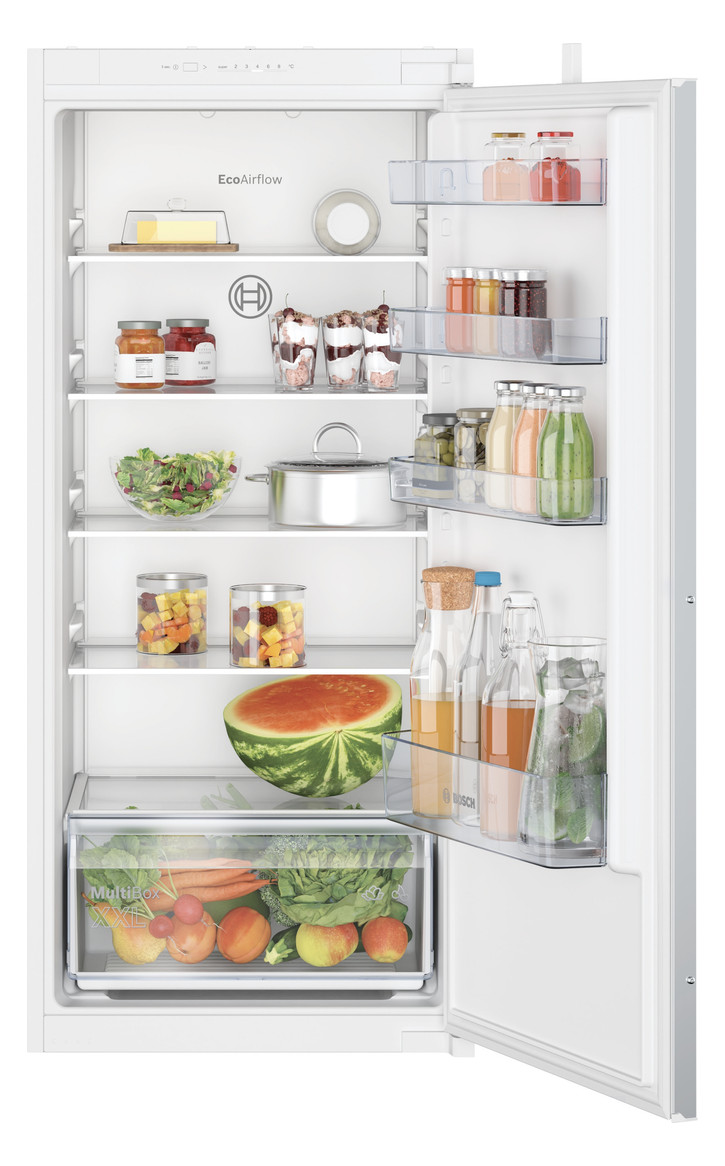 Kühlschrank EB E 204l N1225mm integr ws Schlepp 101kwh B541mm H1221mm