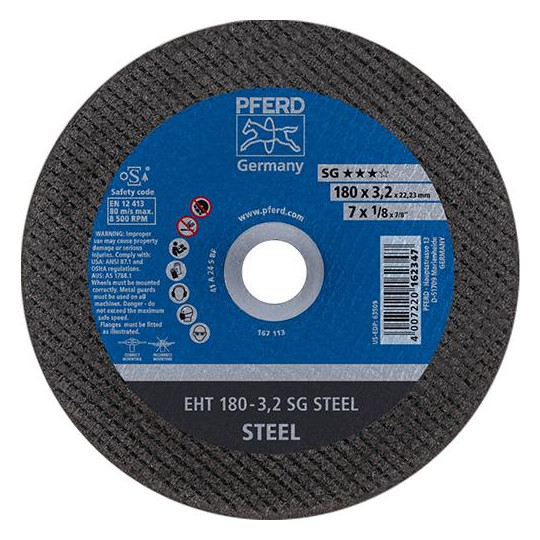PFERD-Trennscheiben für Stahl SG STEEL - 178x3,2mm,...
