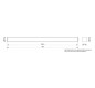 Schrank-Frontplatte 1HE B720xH50mm ST pulverbesch
