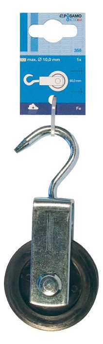 Bild Bügelrolle mit Haken (SB) galZn für Seil-Ø b.10,0mm PÖSAMO-0
