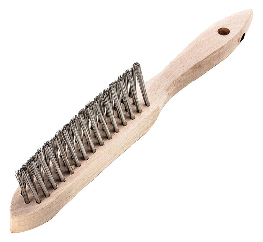 LESSMANN-Kehlnahtbürste, V4A glatt 0,3mm - 3-reihig