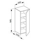 KEUCO Mittelschrank Royal Reflex 35x84,5x33,5cm, 1-türig, rechts, anthrazit/anthrazit