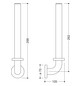 HEWI Reserve-Papierhalter 801 105x70mm, für 3 WC-Papierrollen, reinweiß