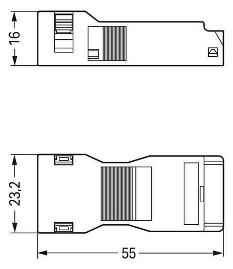 Zugentlastungsgehäuse:4-p Serie 890