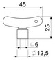 Schlösser Steckschlüssel 1882 DN 15, 1/2", vernickelt