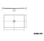 Kaldewei Duschwanne SCONA 979-1 75x150cm, Perl-Effekt, warm grey10