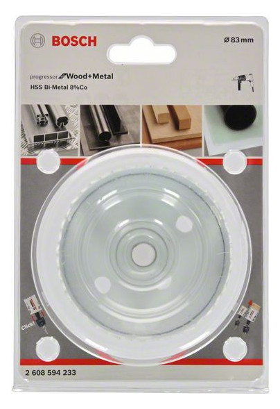 Lochsäge Ø83mm T44mm Steckachse Holz Geeignet für Holz