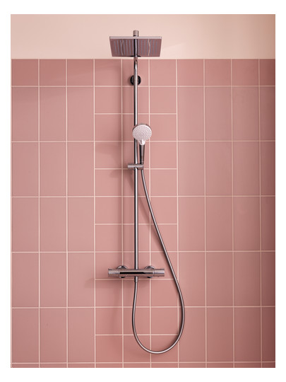 hansgrohe Showerpipe Crometta E mit Thermostat, 1jet, chrom
