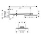 hansgrohe Kopfbrause 250 2jet Axor mit Brausearm, brushed black chrome