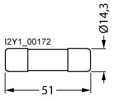 Keramiksicherung FF 25A 660V AC 14x51mm Keramik