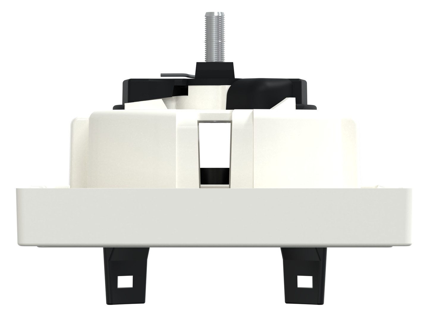 Steckdose 1f polws glz System M UP m.BS IP20 Mit erhöhtem Berührungsschutz