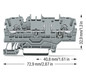 Reihenklemme 0,25-2,5qmm Serie 2002 16A 1Etage 2kl gr Hutschiene TH35