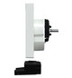 Steckdose 1f akws glz System M UP m.BS IP20 aktivweiß