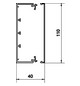 Leitungsführungskanal Kst 40x110x2000mm ver-ws LF-K unbeh 3115qmm RAL9016