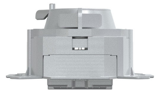 Anschlussdose Cat6 pws 2xRJ45 Kanaleinb Bodentank/Unterflur RAL1013 schräg LSA