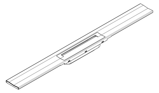 hansgrohe RainDrain Flex Duschrinne 800 mm, brushed black chrome, Fertigset, kürzbar, zur Wandmontage