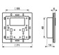 Raumtemperaturregler UP KNX m.Display Bedienelement Mit Vor-Ort Bedienung