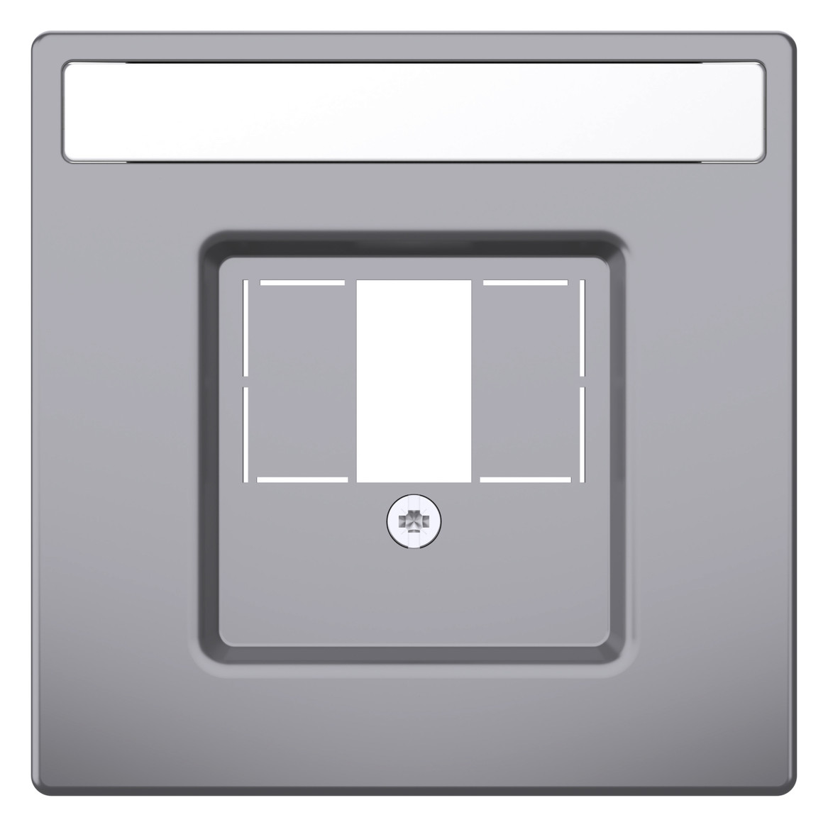 Zentralplatte TAE 3f System Design edst Schraubbef m.Beschr.Feld