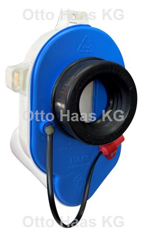 HAAS PE Urinalsiphon waagerecht mit Sensor für elektronischer Spülung für Ge