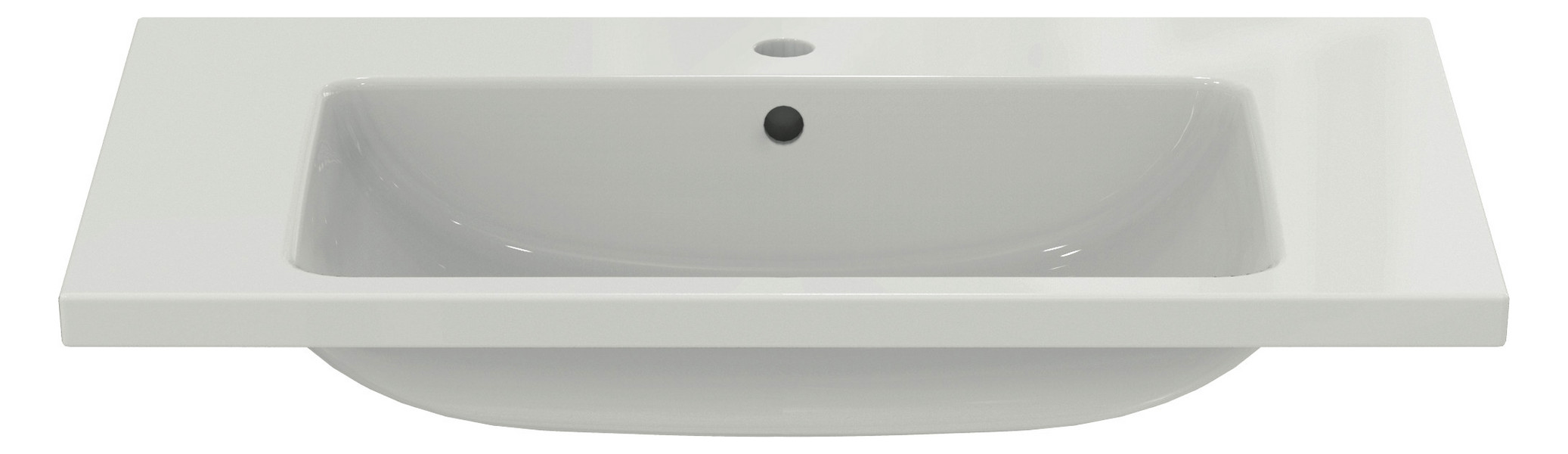 Ideal-Standard Möbel-Waschtisch i.life B 81x51x18cm, mit Hahnloch/Überlauf, weiß Ideal-Standard Möbel-Waschtisch i.life B 81x51x18cm, mit Hahnloch/Überlauf, weiß
