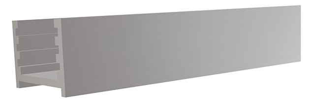 Bild Aluminium-Wandprofil SILBER, 20x20x2000mm, inkl. Abstandhalter für Steckzaunserie - n.a.-0