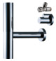 hansgrohe Designsiphon Flowstar G 1 1/4, mit zwei Eckventilen und Schuber, chrom