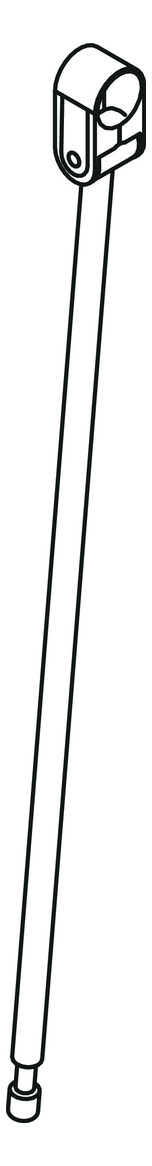 HEWI Bodenstütze 801 607mm, koralle