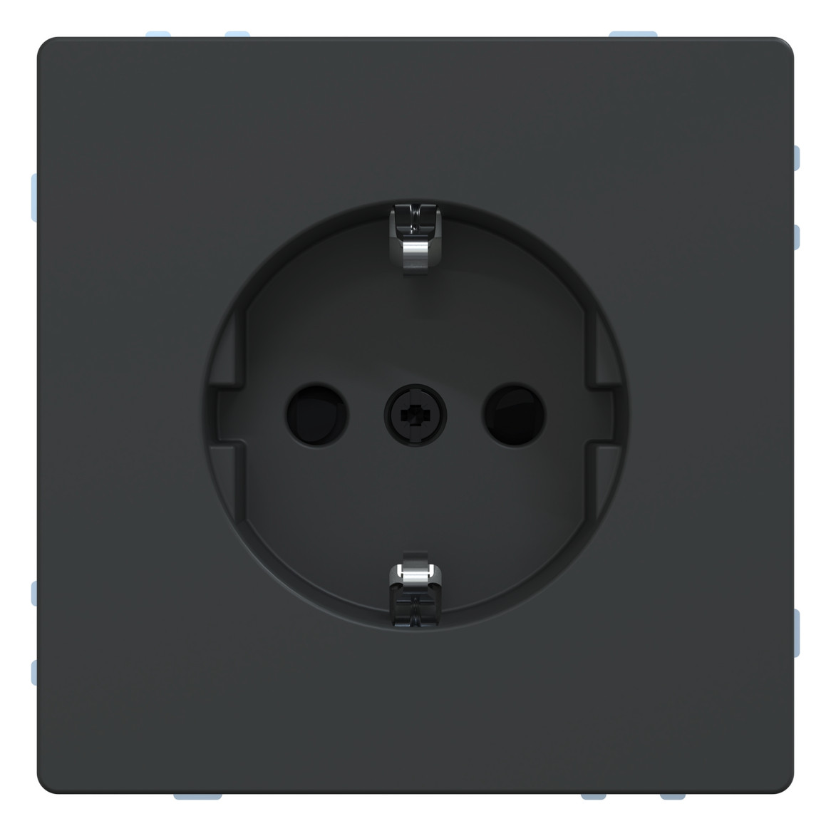 Steckdose 1f anth glz System Design UP m.BS Mit erhöhtem Berührungsschutz IP20