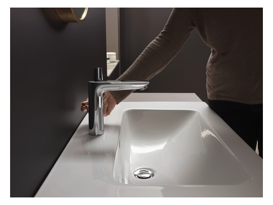 hansgrohe Waschtisch-Einhebelmischer 150 Talis E mit Zugstangen-Ablaufgarnitur, chrom