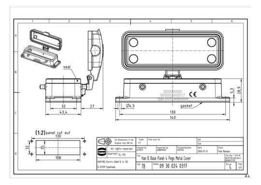 HART Anbaugehäuse            09300240317 