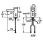 KWC Infrarot-Waschtisch-Armatur IQUA design verchromt, mit Mischung, ohne Ablaufgarnitur, Batterie 6 V