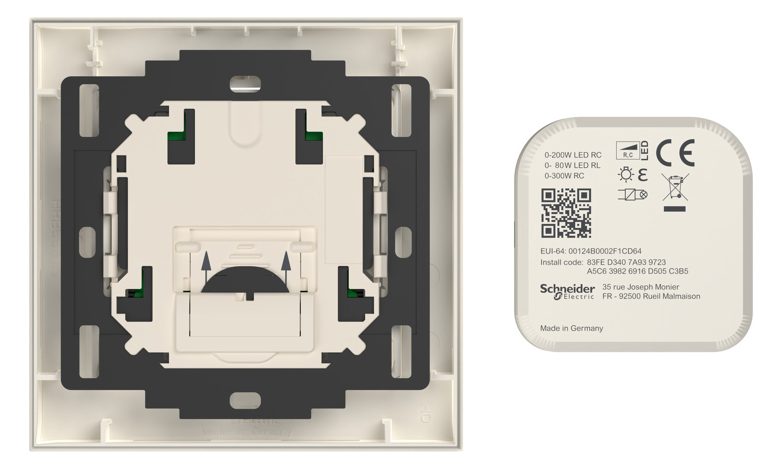 LED-Dimmaktor Zigbee 200W UP 1Ausg kap kapazitiv Vor Ort-/Handbedienung