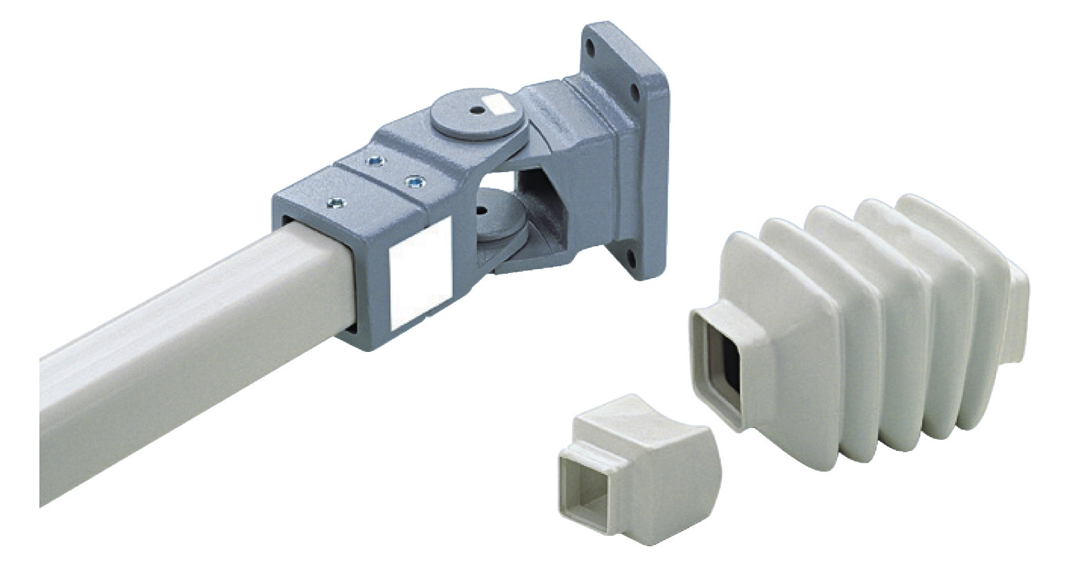 Tragarm-Komponente 148x148x210mm Metall gr RAL7040