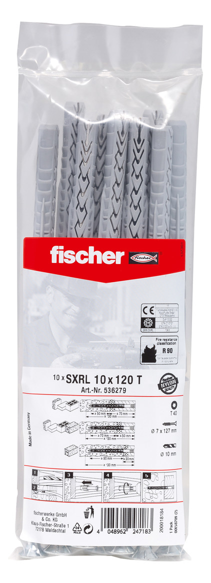 Bild Langschaftdübel SXRL 10x120 T B (10) fis cher - fischer-1