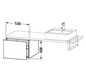 Duravit Unterschrank L-Cube 52 x 54,7 cm, taupe matt, für Konsole, 1 Auszug