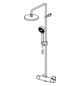 HANSA Duschsystem HANSAMICRA Thermostat, Ausladung 445-470mm, kürzbar, mattschwarz