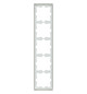 Rahmen 5f lows glz D-Life Kst f.GEB-K Unterputzmontage Thermopl